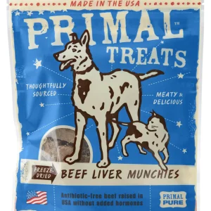 Primal Treat Munchies Liver Beef Freeze-Dried Dog Treats - 2 Oz