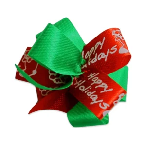 Primo Christmas Prints Pet Bows, 24 Count