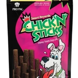 Pro Pac Chicken N' Sticks Chewy Dog Treats - 7.2 Oz - Case of 10