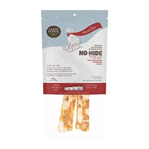 Earth Animal Dog Chews NO HIDE Feast - 11 Inches - 2 Pack