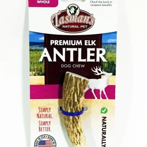 Tasman's Natural Pet Elk Antler Petite Dog Natural Chews - Whole