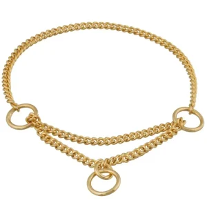 Martingale Show Chain Dog Collar (22 in x 1.4 mm)