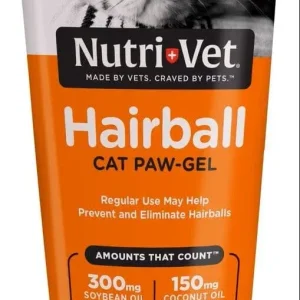 Nutri-Vet Cat Hairball Relief Paw-Gel Salmon Flavor - 3 oz Tube