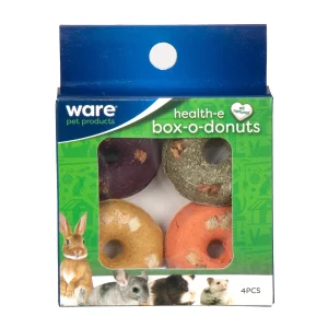 Ware Pet Products Health-e Box-O-Donuts Small Animal Chew Treat