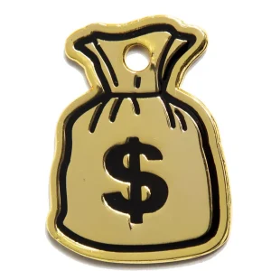 Money Bag Pet ID Tag