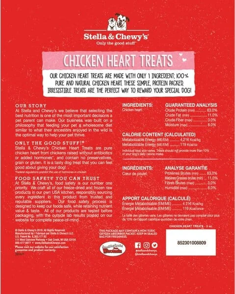 Stella & Chewy's Chicken HRTS Freeze Dried Dog Treats - 11.5 Oz - Image 2