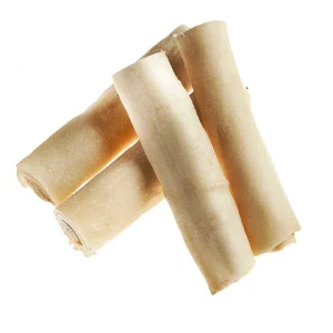 Tasman's Natural Pet Bison Rawhide 4" - 5" Dog Natural Chews - Small Roll