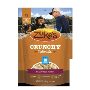 Zuke's 10s Baked with Berries Crunchy Dog Treats - 12 oz Bag