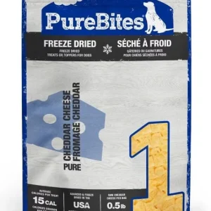 Purebites Cheddar Cheese Freeze-Dried Dog Treats - 4.2 oz Bag