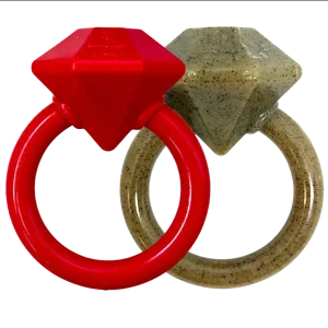 Diamond Ring Durable Teething Ring for Puppies and Aggressive Chewers
