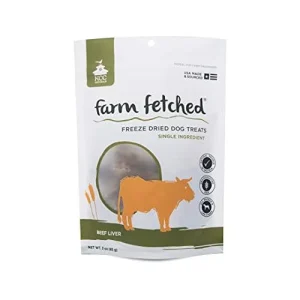 KCC Naturals Farms Beef Liver 3 oz Dog Freeze-Dried Treat Bag Freeze-Dried Dog Treats - 1 Bag