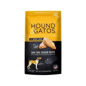 Hound and Gatos Ancient Grain Chicken Dry Dog Food - 24 lbs