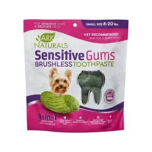 Ark Natural's Sensitive Gums Brushless Toothpaste Small Cat and Dog Dental Care - 4.1 oz