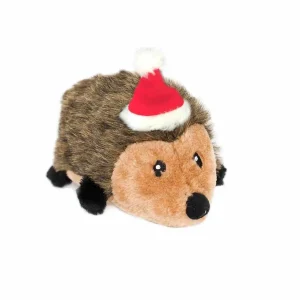 ZippyPaws Holiday Hedgehog Plush Dog Toy, LARGE