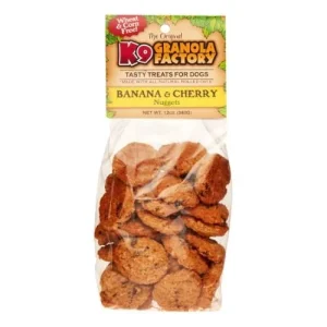 K9 Granola Banana & Cherry Nugget Baked Dog Treats - 12oz