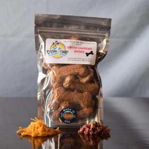 Doggie Style Gourmet Treats Bacon Cheddar Bones Dog Treats, 6OZ