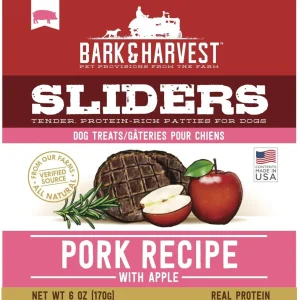 Bark + Harvest by Superior Farms Burgers Pork & Apple Dog Natural Chews - 6 oz Bag