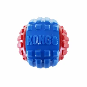 KONG CoreStrength Rattlez Ball Dog Chew Toy Large