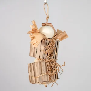 Cardboard Cruncher - Medium Foraging Bird Toy