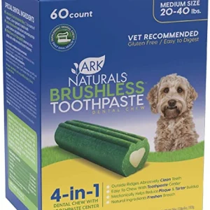 Ark Natural's Breathless Toothpaste Singles Small/Medium Cat and Dog Dental Care - 60 ct Counter Display