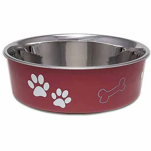 Loving Pets Bella Stainless Steel Cat and Dog Bowl