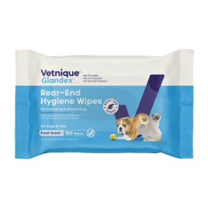 Glandex Dog Wipes for Cleansing & Deodorizing Anal Gland, 100 count