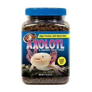 Zoo Med Laboratories Axolotl and Aquatic Newt High-Protein Soft and Moist Freshwater Food