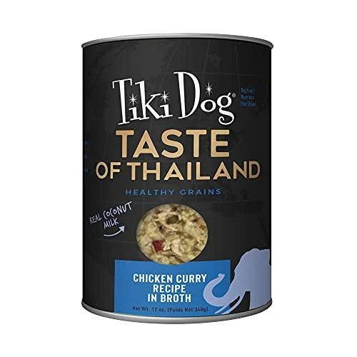 Tiki Dog Taste of the World Thailand Chicken Curry Canned Dog Food - 12 oz Can - Case of 8 - Image 2