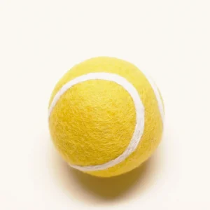 TENNIS BALL WOOL DOG TOY