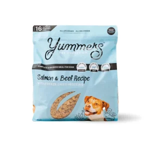 Yummers High-Protein Salmon and Beef Recipe Freeze-Dried Dog Food