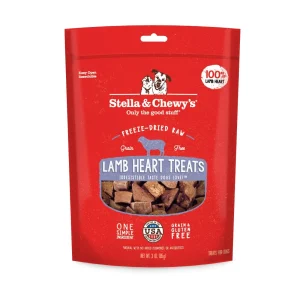 Stella & Chewy's Lamb Hearts Freeze Dried Dog Treats - 3 Oz