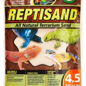 Zoo Med Laboratories ReptiSand® Natural Terrarium Sand for Reptiles Desert White Color - 10 Lbs