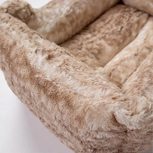 Cashmere Dog Bed in Gold Fawn - Image 2