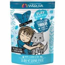 Weruva BFF PLAY TUBULAR Chicken Pate Wet Cat Food - 3 Oz Pouch - Case of 12