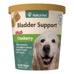 Naturvet Urinary Bladder Support Plus Cranberry Soft Chews Dog Chewy Supplements - 60 ct Cup