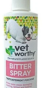 Vet Worthy Bitter Spray Training Cat and Dog Repellents - 8 oz Liquid Bottle
