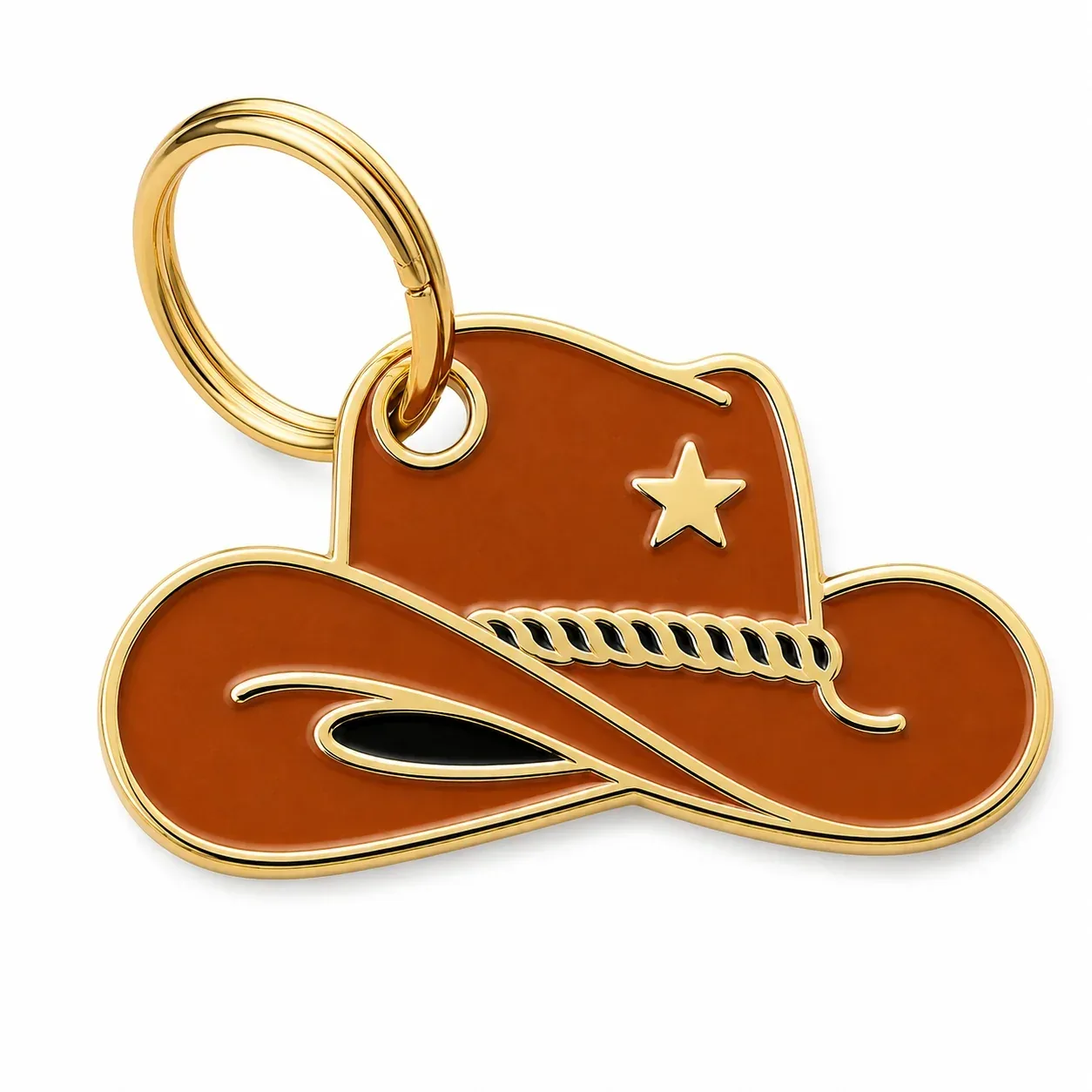 Cowboy Hat Pet ID Tag