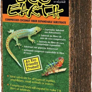 Zoo Med Laboratories Eco Earth™ Coconut Fiber Substrate 1 Compressed Brick (~7-8 Liters)