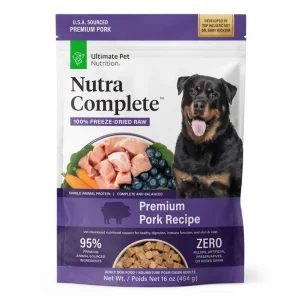 Ultimate Pet Nutrition Nutra Complete Premium Pork and Antioxidants Freeze-Dried Raw Dog Food
