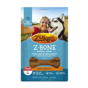 Zuke's Carrot - Regular Dog Dental Chews - 12 oz Bag