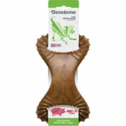 Benebone Dog Chews Dental Chew Bacon - Large