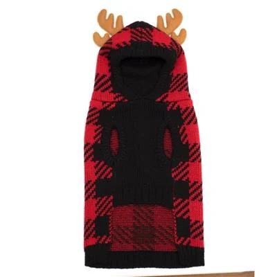 Red/Black Buffalo Moose Hoodie - Image 2