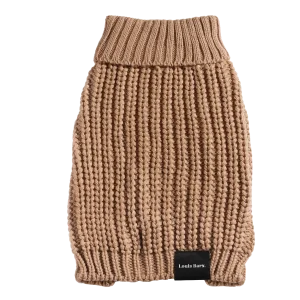 Louis Barx Perfect Knit Turtleneck Dog Sweater - Coca Mocha & Lilac