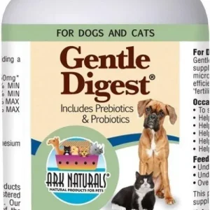 Ark Natural's Gentle Digest Cat and Dog Supplements - 60 Capsule Bottle