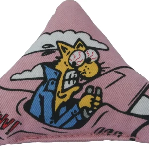 Ducky World Yeowww!® Purrr!-muda Triangle Catnip Toys Pink Color 4 Inch