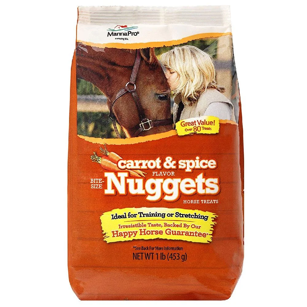 Manna Pro Nuggets Horse Treats - Carrot & Spice Flavor (90 oz)
