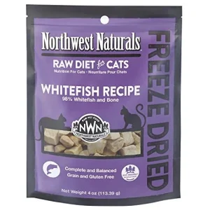 Northwest Naturals Freeze Dried Whitefish Cat Recipe Freeze-Dried Cat Treats - 4 oz Bag