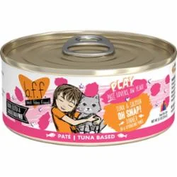 Weruva BFF PLAY OH SNAP Tuna Pate Canned Cat Food - 5.5 Oz - Case of 8