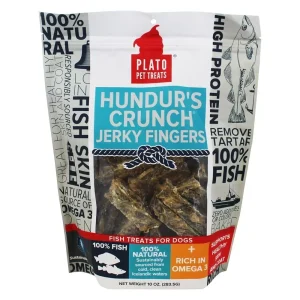 Plato Pet Treats Jerky Fingers Dog Jerky Treats - 10 oz Bag