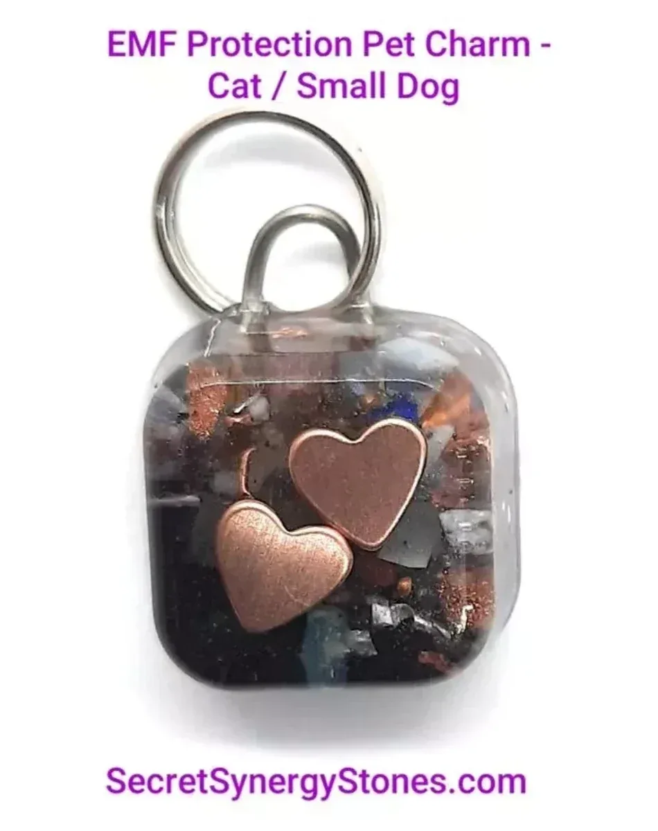 EMF 5 g protection Pet Charm Cat/Sml Dog with Split Ring